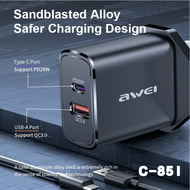 AWEI PD 45W 20W 12W For iPhone 16/15/14/13/12 Type C PD Fast Compatible Charger Safety Mark Adapter 