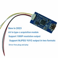 Analog AV Signal to Digital USB Camera Module CVBS to TYPE-c Board Card UVC Drive-Free Android linu