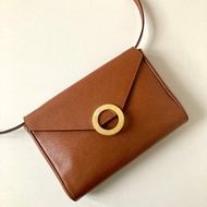 【特選貨品】中古二手Celine大金環咖啡色單肩手袋斜側背小包