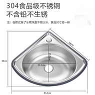 Wash Basin Wall Small Single Sink Wash Dish Thickened Sink Kitchen Triangle Wash Basin Hanging y304 