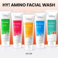 YOU Hy Amino Facial Wash 100g | Anti Acne, Hydrating, Brightening, Oil Control | Facial Wash Soap
