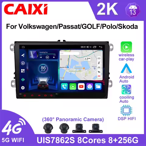 CAIXI GX9Pro for VW Volkswagen Golf Polo Tiguan Jetta Passat B7 B6 Universal Wireless Carplay Androi