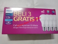 Paket 4 Lampu LED Philips 12w Bohlam philip 12W 12Watt Mycare