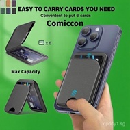 [Max-capacity] Premium Magsafe Wallet Phone Card Holder Strong Adsorption Safety Magnetic Stand Leat