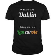 Men Short sleeve tshirt Lanzarote Dublin T-shirt cool Women t-shirt