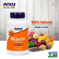 NOW FOODS Niacin (Vitamin B-3) 500 mg, Essential B-Group Vitamin, Nutritional Health, 100 Capsules