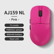 AJ159 NL 3mode Mouse 800mAh Compatible with Games and Office PAW3395 1K Nearlink BT Wireless Mouse L