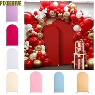 PIXELHIVE​ Double Sided Arch Backdrop Cover, Solid Color Doubleside Arch Backdrop Stand Cover, Arch 