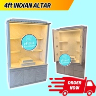 eHauz Elegant wooden 4FT Indian Prayer Altar- Almari Sembahyang Indian Altar Prayers Cabinet Hindu P