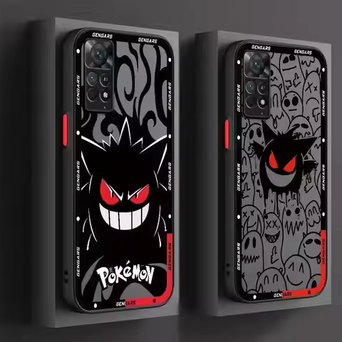 P-Pokemon Gengar Phone Case for Redmi Note 7 8 Pro 8T 9 Pro 9S 10 4G 5G 10 11S 10 11 12 13Pro 10Lite