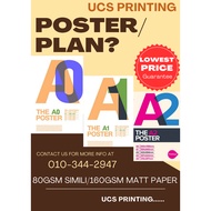 UCS Cheapest A1, A2 Printing Service (Plot Printing Plan/Poster)