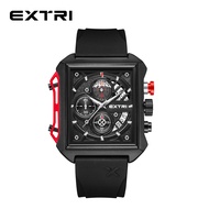 Extri New Arrival Square Men's Luxury Calendar Quartz Watch Men Chronos Watches Relogio Masculino Ru