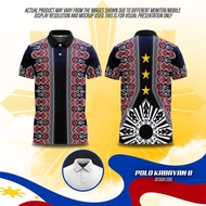 Polo Shirts for Men Philippine Ethnic Tribal Modern Barong Polo Shirt Full Sublimation