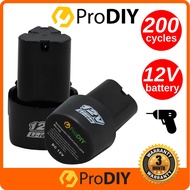 ☌PRODIY 12V Rechargeable Battery Fit 12V Cordless Drill Li-ion Lithium Ion Cordless Drill Battery 200 Cycles