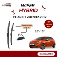 Peugeot 208 Hybrid Wiper Blades Right Pair Front WiperKiri