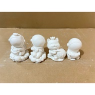 Set of 10 mini figurines to color for children kids toys diy kids activity set