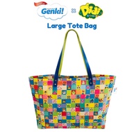 Genki x Didi &amp; Friends Colourful Mosaic Design Large Tote Bag worth RM39.90