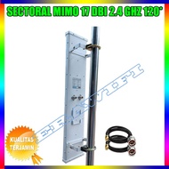BTS Wifi Outdoor Antenna 2.4 GHz Connection Mimo 17 dBi 120 degrees | Antenna Rocket M2 | Basebox 2 