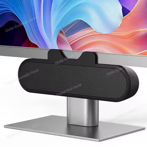 PC Speaker Desktop PC Speaker Easily Clamps Display Loud Sound Volume Control 10W USB High Definitio