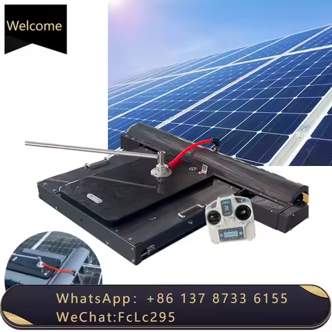 Solar Panel Cleaning Machine Remote Control Cleaning Robot Equipment To Clean Solar Panels