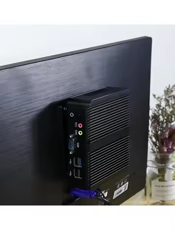 Fanless Mini PC Intel Celeron N2930 J1900 N2840 Dual LAN Windows 10 4 Core Industrial Mini Desktop C