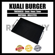 Hot Plate Pan Kuali Segi Empat Kuali Leper Burger Kuali Roti John, Otak otak, Ikan Bakar, Roti Canai