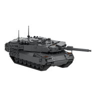 Military Leopard 2 SG Tank Model Small Particle Assembly Toy Blocks for Boys Suitable Educational Bu