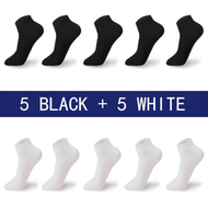 Men Summer Boat Socks Large size 4445464748 Black Breathable Fashion Black Male Cotton Socks Men sho