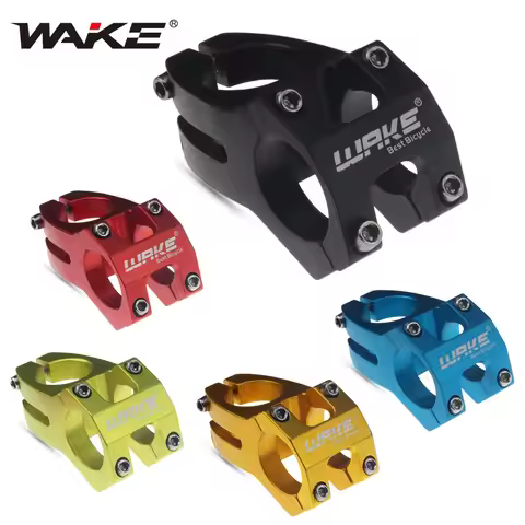 WAKE MTB Stem 31.8mm MTB Power Mountain Bike Stem Lightweight Aluminum Alloy Short Handlebar Stem fo