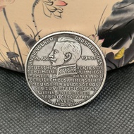 German Brass Retro Crafts Can Blow Silver Silver Dollar Silver Dollar 8.21