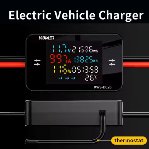 KWS-DC26 Digital DC Power Meter DC8-80V Battery Charging Tester LCD Display for Voltage Current Powe