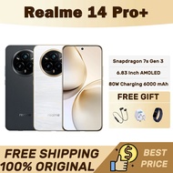 Realme 14 Pro+ Snapdragon 7 Gen 3  6000 mAh 80W Fast Charging 120Hz OLED 100% DCI-P3 6.83 inch  Dual