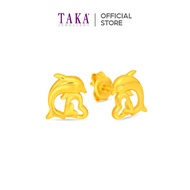 TAKA Jewellery 916 Gold Earrings Dolphin