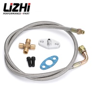 36'' 1/8 NPT 4AN T3 T4 T3/T4 T04E T70 T66 T67 Gt35 Gt45 Turbo Oil Feed Return Line Oil Drain Line Ki