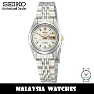 Seiko 5 SYMA35K1 Automatic White Dial Hardlex Crystal Glass Two-Tone Stainless Steel Women's Watch