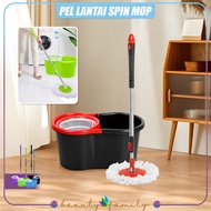 BF-C526 Alat Pel Lantai Dengan Ember Serbaguna / Pel Lantai Ultra Putar Praktis / Kain Pel Spin Mop