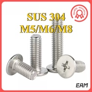 Philip CSK Cross Recessed Countersunk Flat Head Screw Stainless Steel SUS 304M5/M6/M8 [EAM-FC-G]