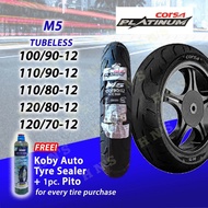 CORSA M5 Platinum RIM 12 Tubeless Tires ( 100/90-12 , 110/90-12 , 110/80-12 , 120/80-12 , 120/70-1