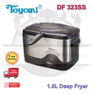 TOYOMI 1.5L DEEP FRYER WITH STAINLESS STEEL BODY DF 323SS