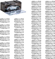 全新日版 不連車 樹脂製收納盒 放40架 黑底色有透明蓋  座枱壁掛 可自由組合 金屬車仔 1/64 Hot Wheels Tomica diecast GUNSEED