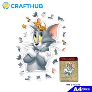Crafthub Tom & Jerry United Wooden Jigsaw Puzzle Board Game | A3 size with 148 Jigsaw pcs