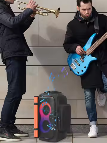 Portable Speaker Dust Case with Mic Pocket Double-Sided Speaker Storage Bag Anti-Slip for JBL Partyb