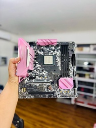 ASRock B450M Steel Legend PINK Limited Edition Motherboard + AMD Ryzen 5 3500X Desktop Processors