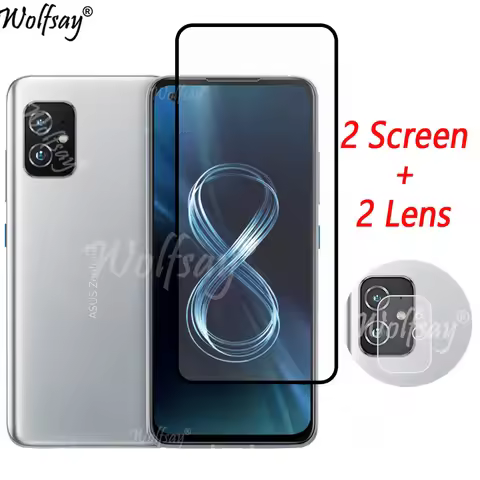 Full Cover Tempered Glass For Asus Zenfone 8 Screen Protector For Asus Zenfone 9 10 8Flip Camera Gla