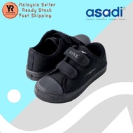 Asadi kasut sekolah hitam /asadi student school shoe 6513