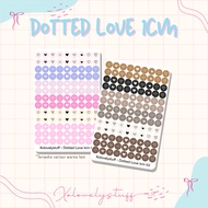 Dotted Love Journal Sticker Variations Journal Sticker/ Aesthetic Sticker/ Aesthetic Love Sticker/