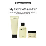 Gote My First Goteskin Set - Cleanser | Toner | Moisturizer | Pencuci Muka | Krim Muka Glowing | Kor