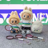 17cm Labubu clothes Labubu badminton sportswear + badminton racket, suitable for V1 V2 V3 Labubu