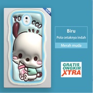 Samsung J2 J7 Prime Pro J7 2015 Core NXT J5 Pro 4G 2017 J3 2016 Pochacco 3D colorful wave border sof