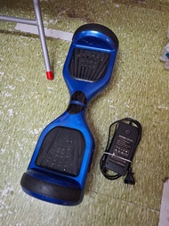 藍色電動平衡車 智能雙輪滑板連充電器